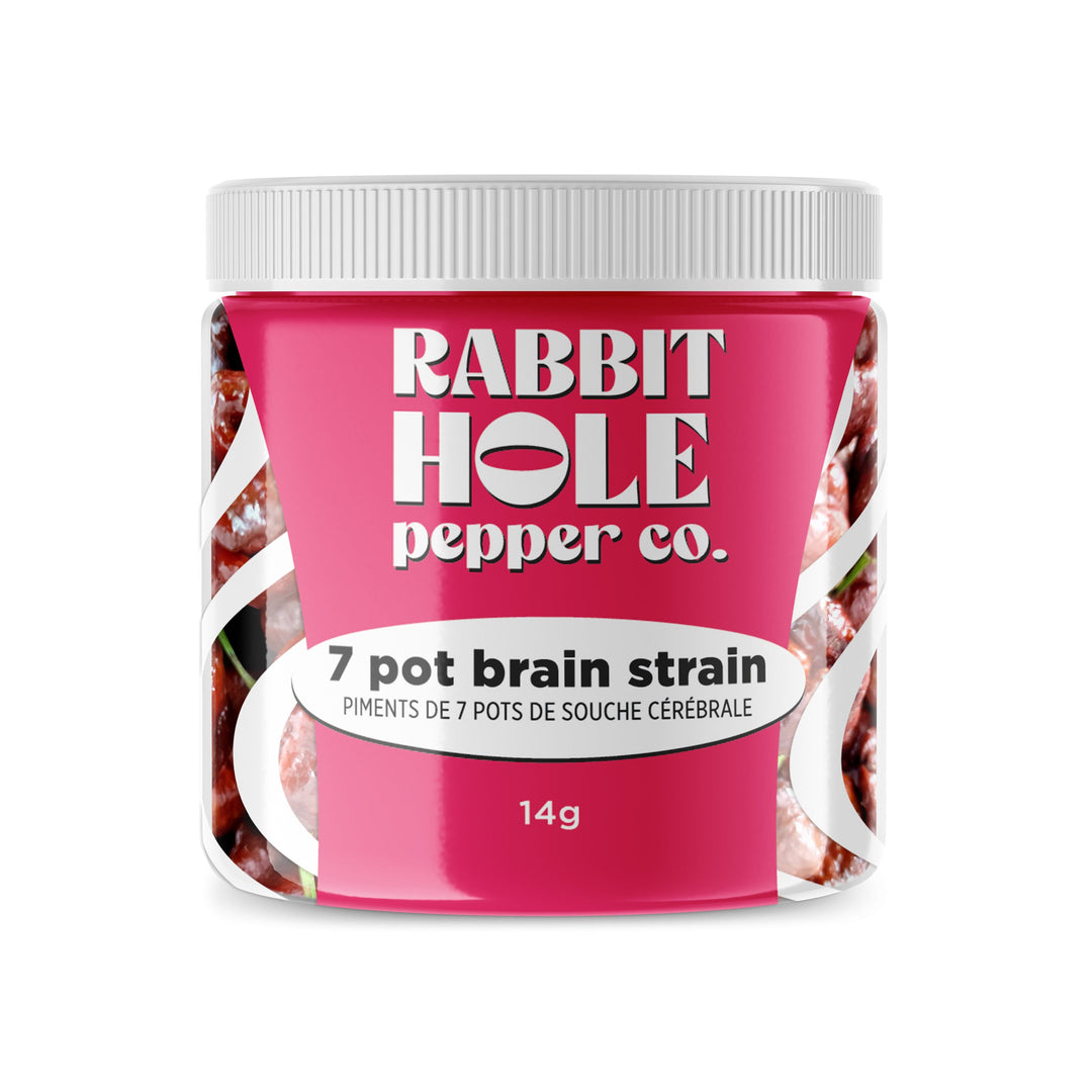 Rabbit Hole 7-Pot Brain Strain Dried Pepper Pods - Lucifer's House of Heat