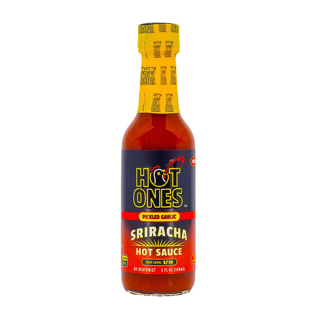 Hot Ones Pickled Garlic Sriracha Hot Sauce - Lucifer's House of Heat