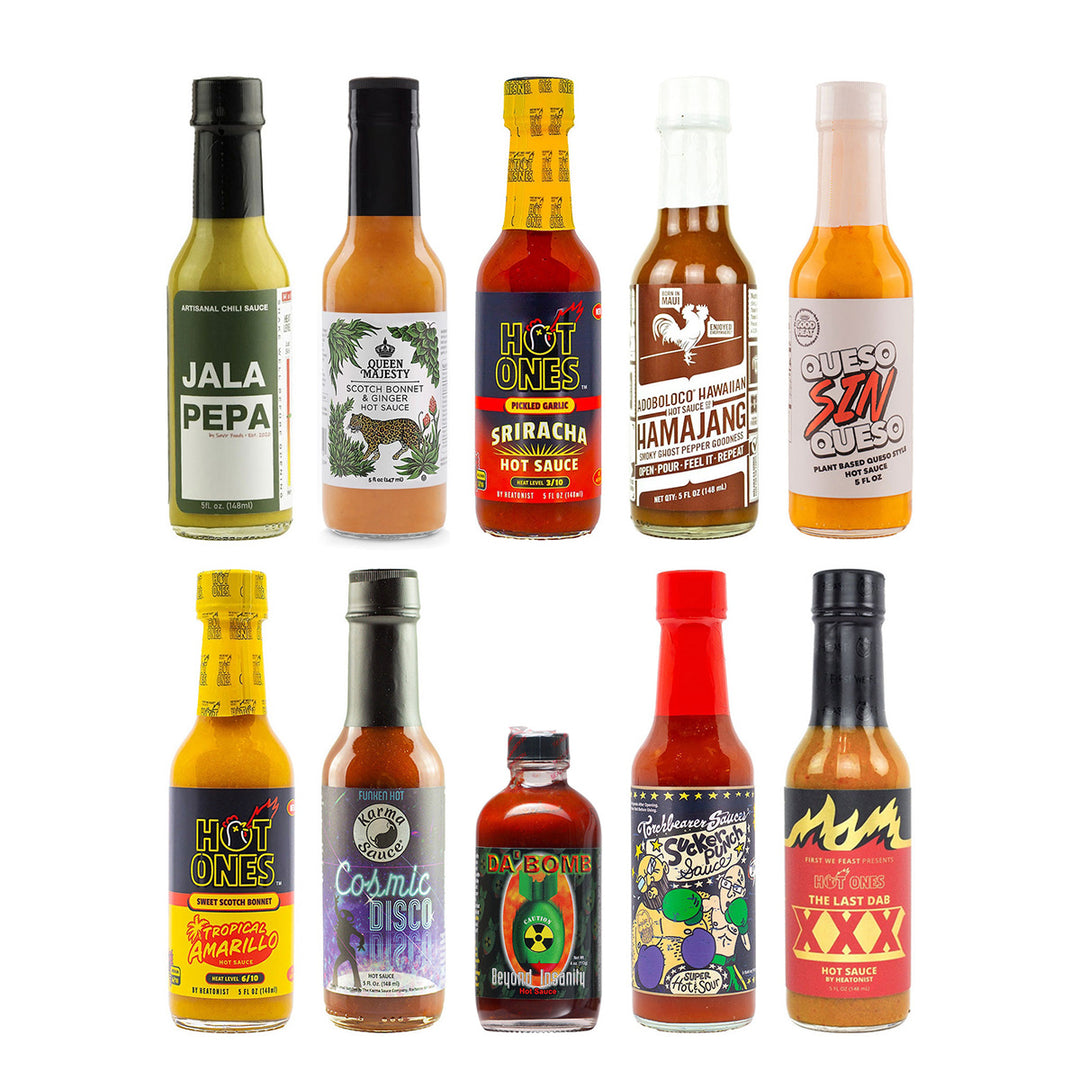 Hot Ones Heat Gauntlet Hot Sauce Challenge 10 Pack - Lucifer's House of Heat