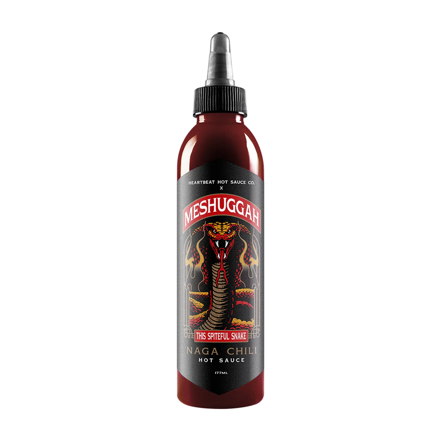 Meshuggah x Heartbeat Hot Sauce "This Spiteful Snake" Naga Chili - Lucifer's House of Heat