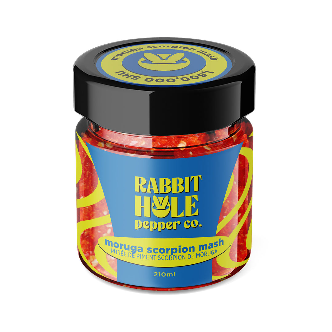 Rabbit Hole Pepper Co. Moruga Scorpion Mash - Lucifer's House of Heat