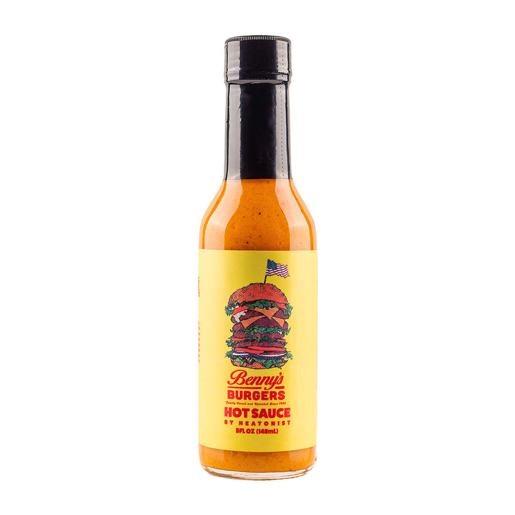 Heatonist x Stranger Things Benny’s Burgers Hot Sauce - Lucifer's House of Heat