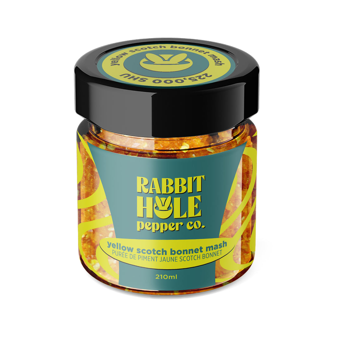 Rabbit Hole Pepper Co. Yellow Scotch Bonnet Mash - Lucifer's House of Heat