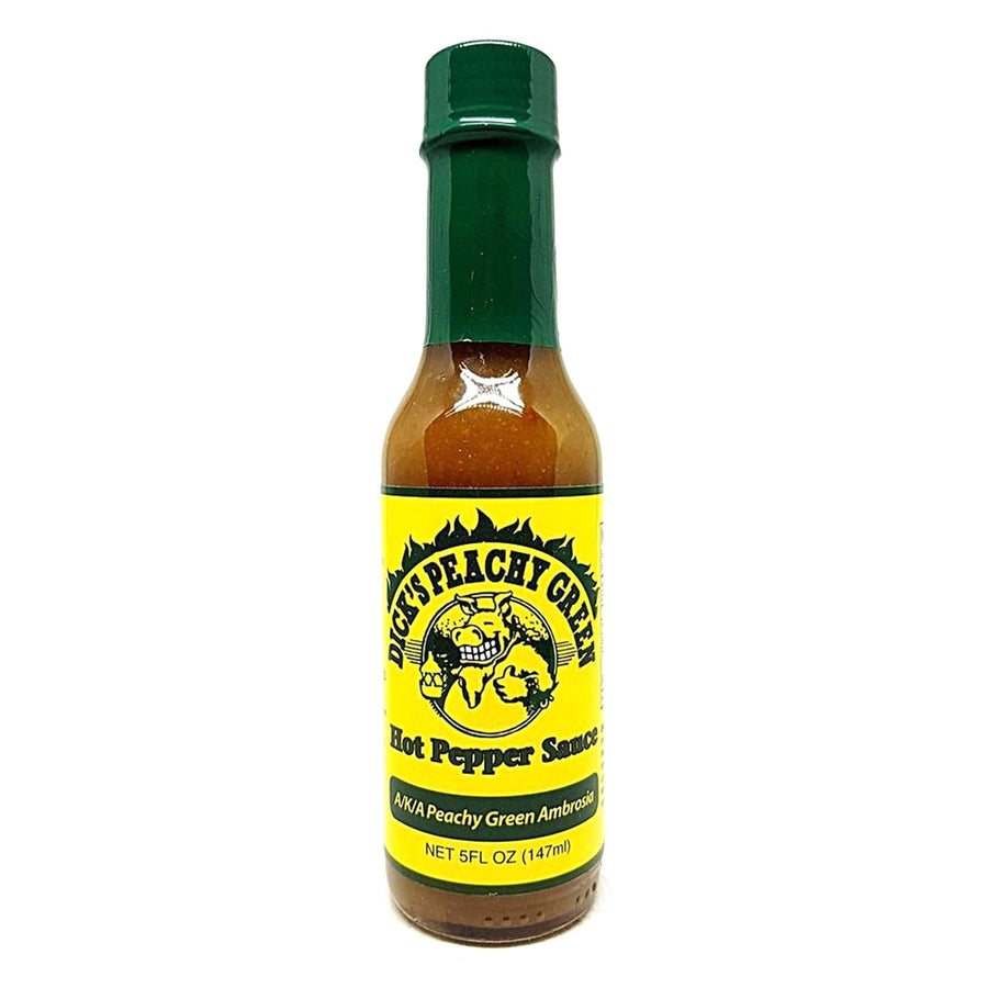 Dick's Peachy Green Hot Pepper Sauce - Lucifer's House of Heat