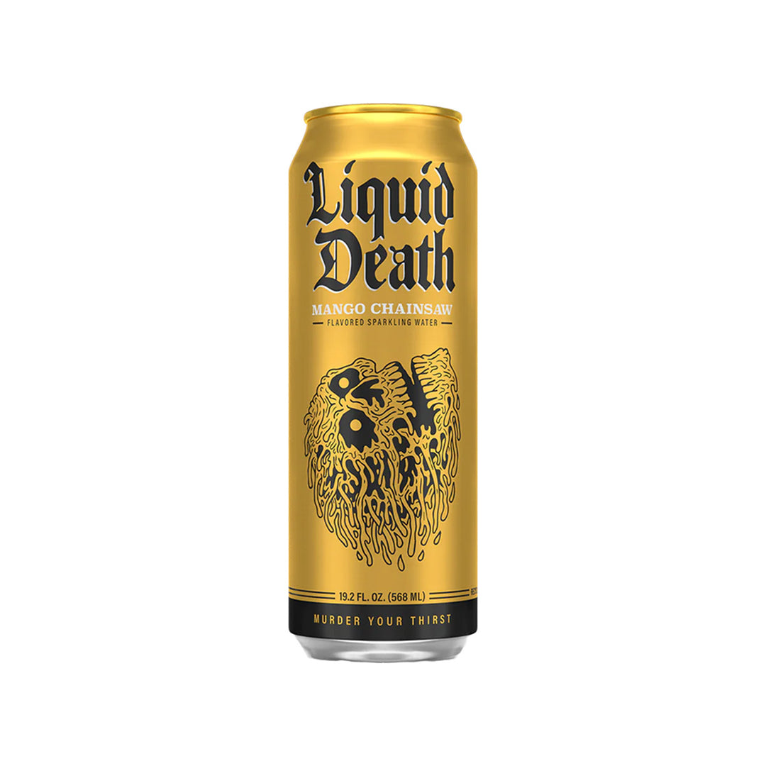 Liquid Death Mango Chainsaw (568ml) - Lucifer's House of Heat