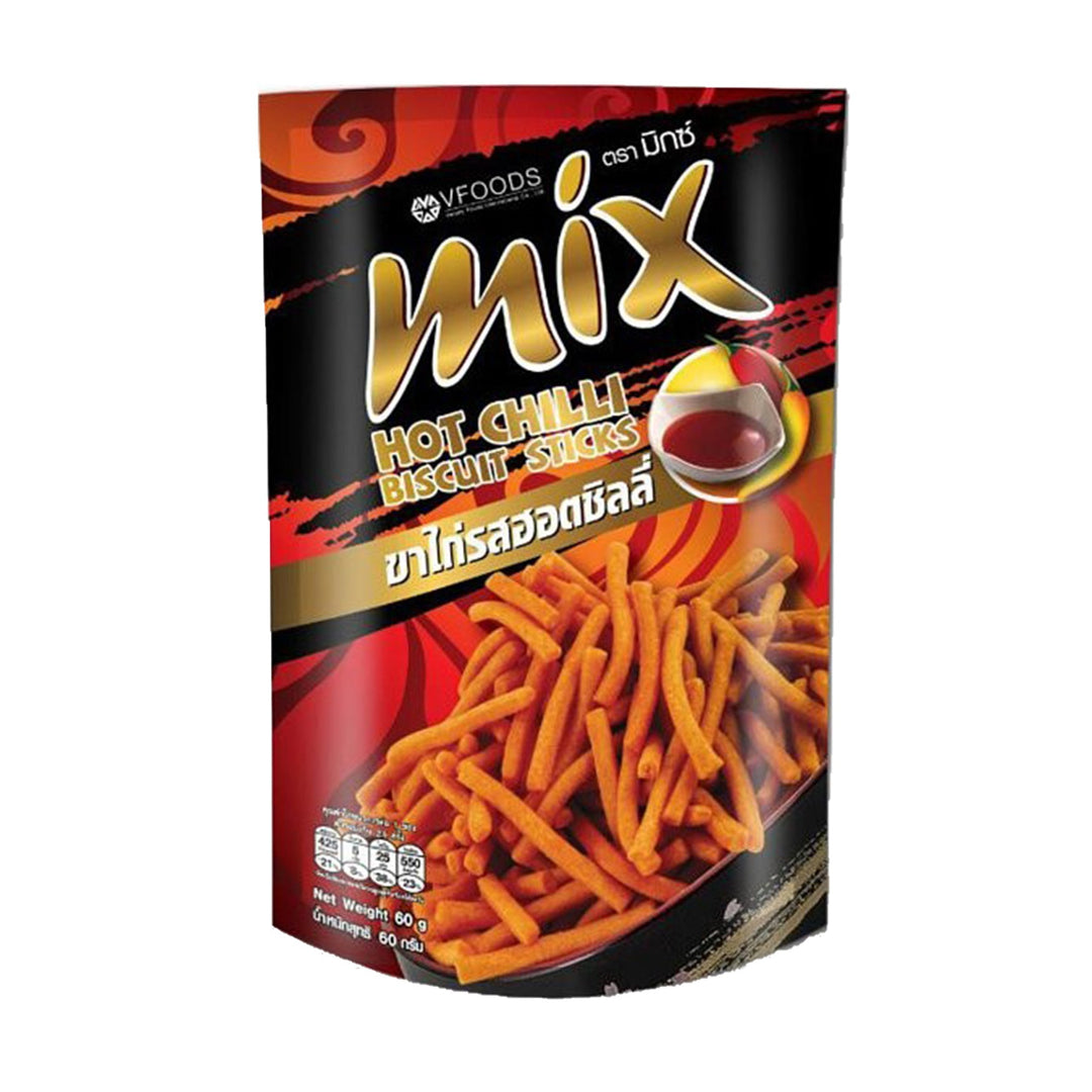 VFOODS Mix Hot Chilli Biscuit Sticks (50g) - Lucifer's House of Heat