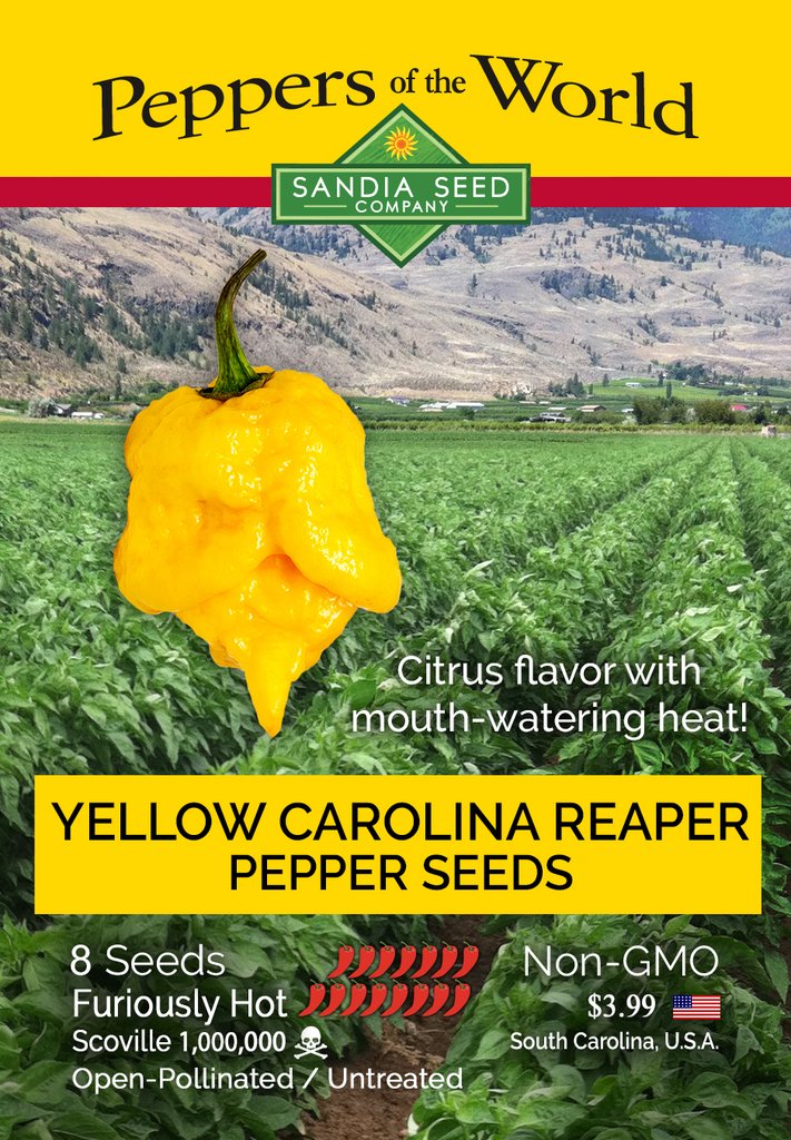 Carolina Reaper Yellow Seeds – Lucifer's House of Heat