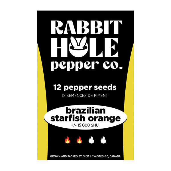 Brazilian Starfish Orange Hot Pepper Seeds - Lucifer's House of Heat