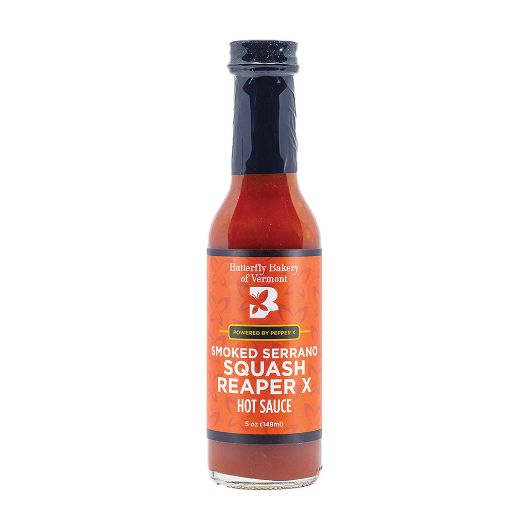 Butterfly Bakery Smoked Serrano Squash Reaper X Hot Sauce - Lucifer's House of Heat