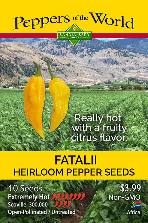 Fatalii Heirloom Pepper Seeds - Lucifer's House of Heat