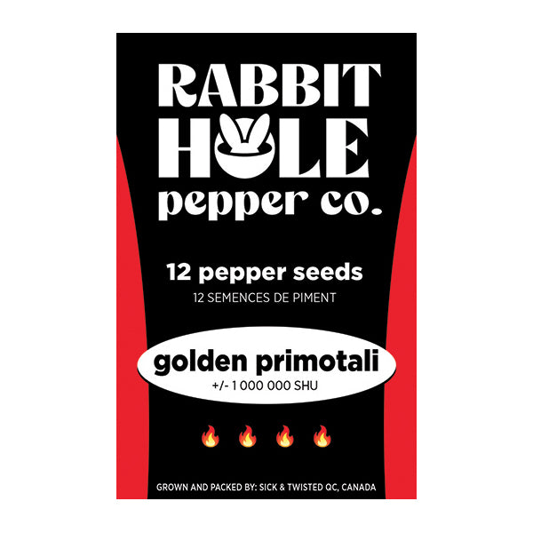 Golden Primotali Hot Pepper Seeds - Lucifer's House of Heat