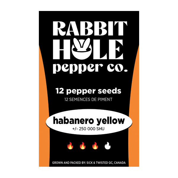 Habanero Yellow Hot Pepper Seeds - Lucifer's House of Heat