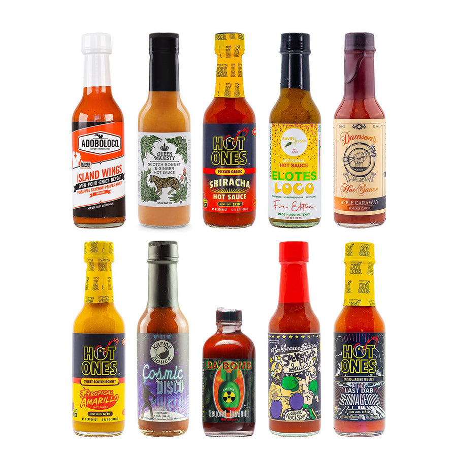 Hot Ones Blaze Battle Hot Sauce Challenge 10 Pack - Lucifer's House of Heat