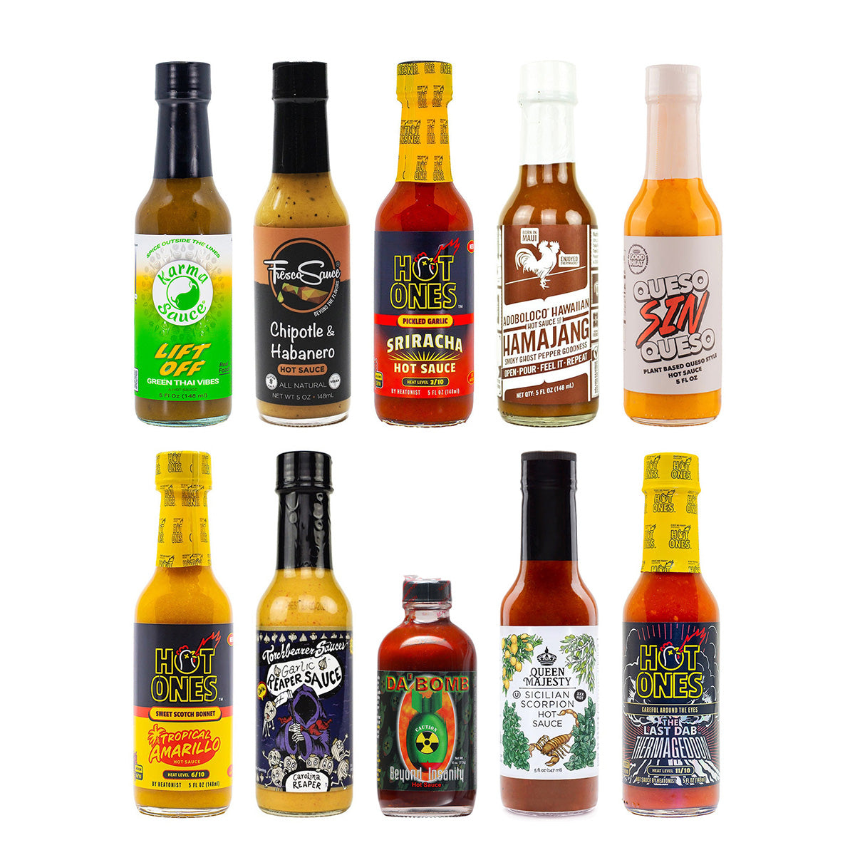 Hot Ones Burn Brigade Hot Sauce Challenge 10 Pack – Lucifer's House of Heat