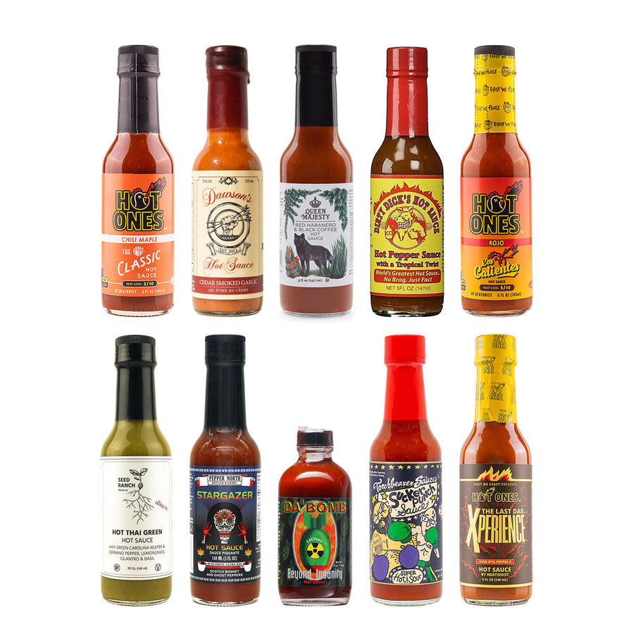 Hot Ones Fiery Frontier Hot Sauce Challenge 10 Pack - Lucifer's House of Heat