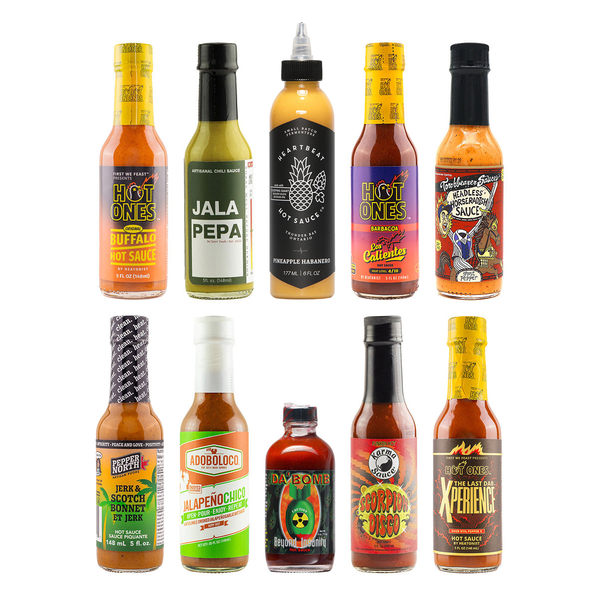 Hot Ones Inferno Invitational Hot Sauce Challenge 10 Pack