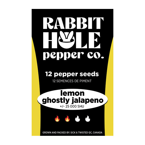 Lemon Ghostly Jalapeno Hot Pepper Seeds - Lucifer's House of Heat