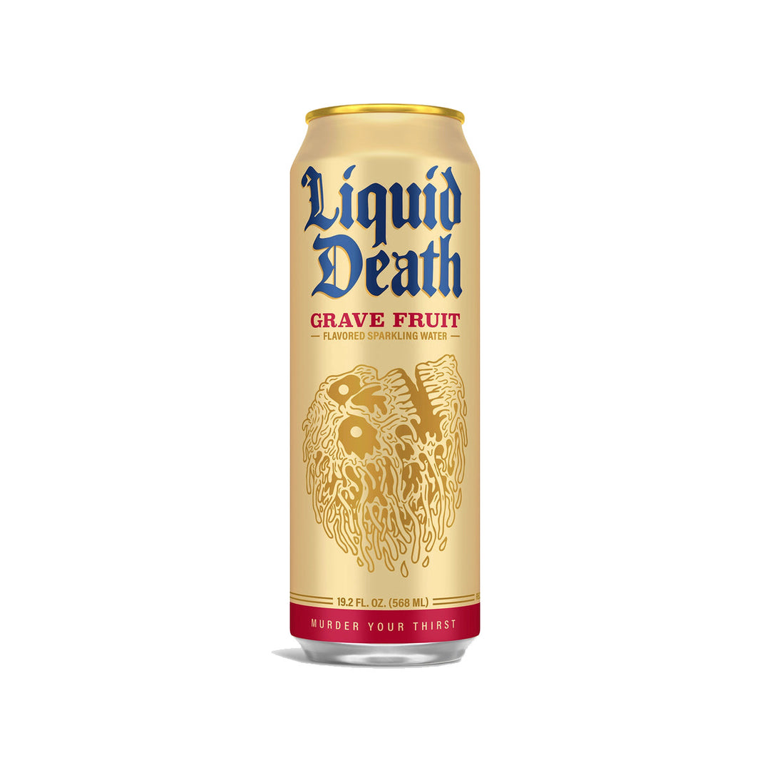 Liquid Death Grave Fruit Flavoured Sparkling Water (568ml) - Lucifer's House of Heat