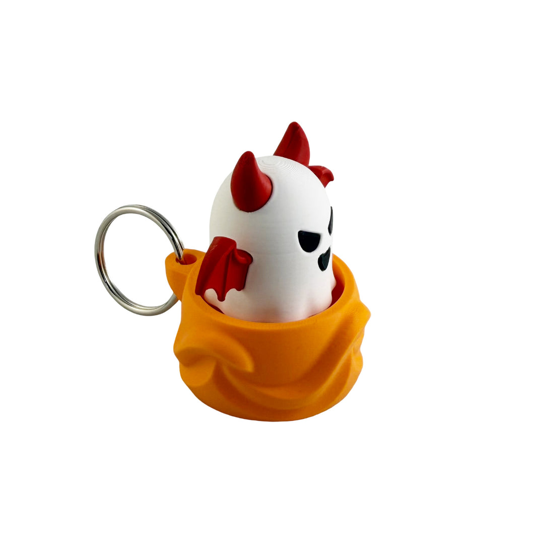 Lucifer's Devilish Ghost Clicker Keychain