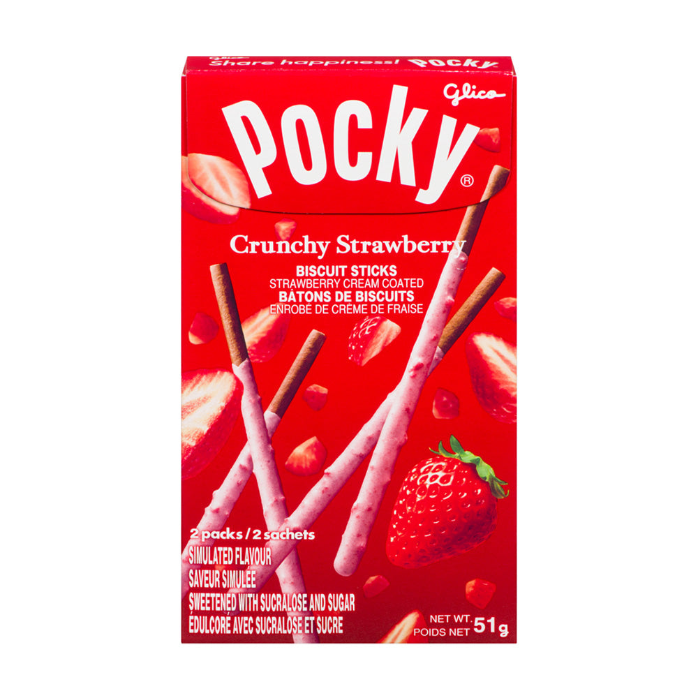 Pocky Crunchy Strawberry (51g) - Lucifer's House of Heat