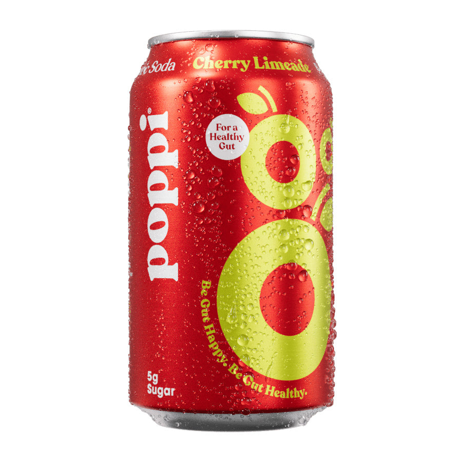 poppi Cherry Limeade Prebiotic Soda - 355ml (Single Can)