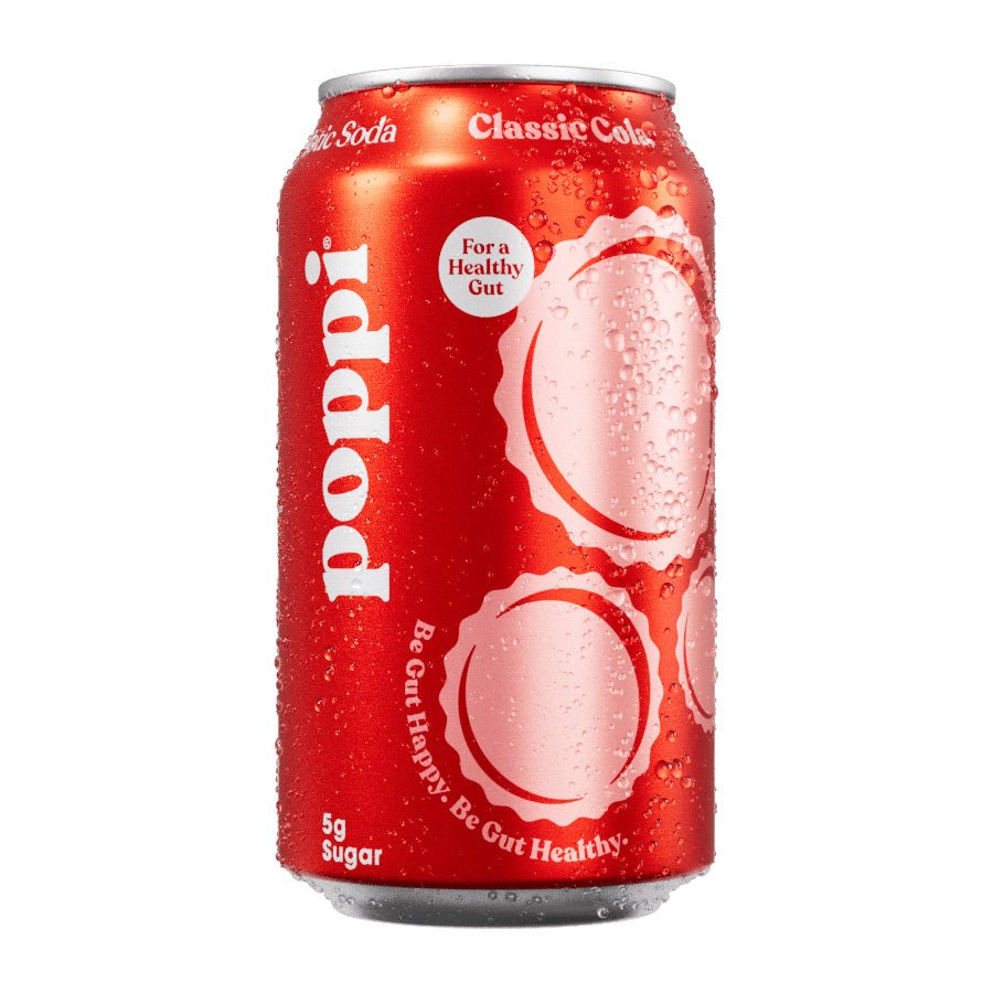 poppi Classic Cola Prebiotic Soda - 355ml (Single Can)