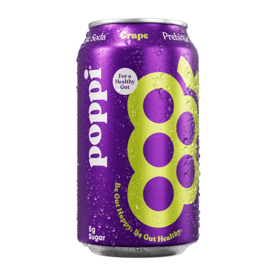 poppi Grape Prebiotic Soda - 355ml (Single Can) - Lucifer's House of Heat