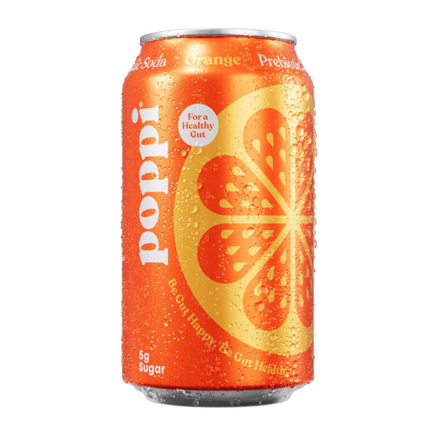 poppi Orange Prebiotic Soda - 355ml (Single Can) - Lucifer's House of Heat