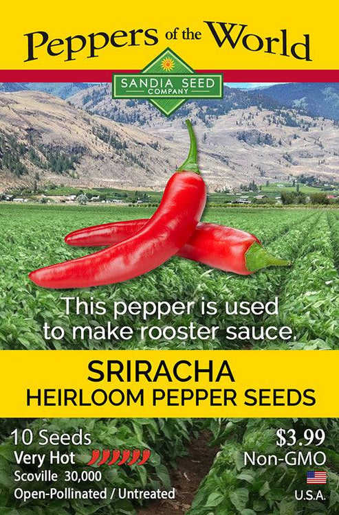 Sriracha Heirloom Pepper Seeds - Lucifer's House of Heat