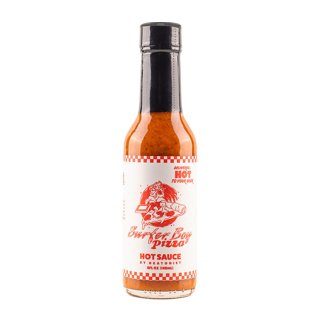 Heatonist x Stranger Things Surfer Boy Pizza Hot Sauce - Lucifer's House of Heat