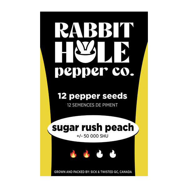 Sugar Rush Peach Hot Pepper Seeds - Lucifer's House of Heat