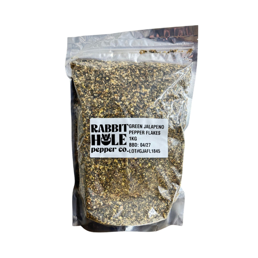 Bulk Green Jalapeno Pepper Flakes - Lucifer's House of Heat