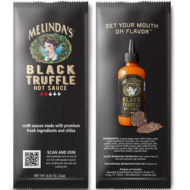Melinda's Black Truffle Hot Sauce Single Serve Packet (12g) - Lucifer's House of Heat