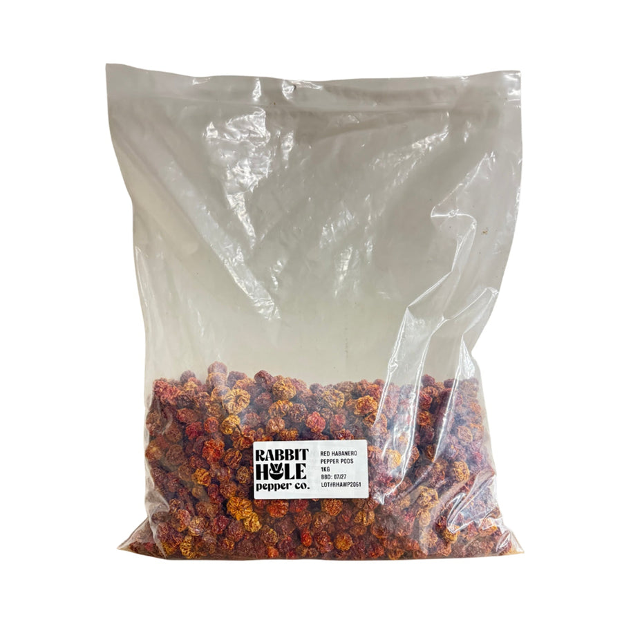 Bulk Habanero Dried Pepper Pods - Lucifer's House of Heat
