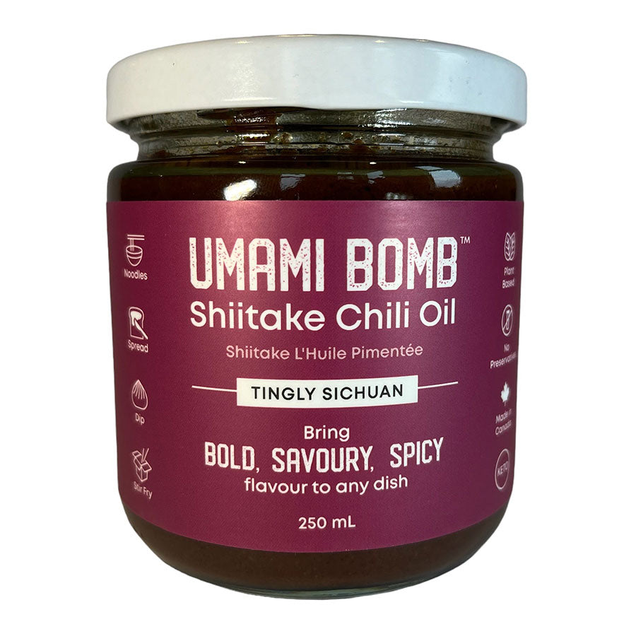 Umami Bomb Shiitake Chili Oil - Tingly Sichuan - Lucifer's House of Heat