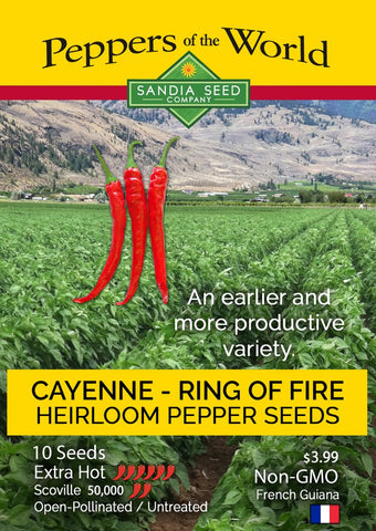 Cayenne - Ring of Fire Pepper Seeds - Lucifer's House of Heat