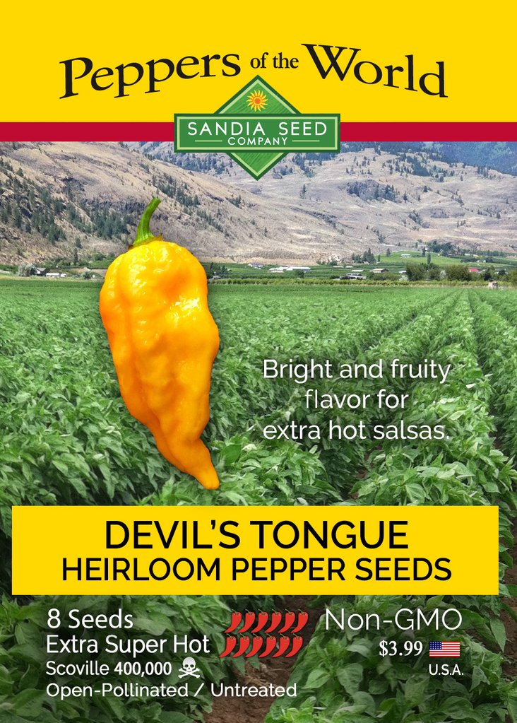 Devil's Tongue Pepper Seeds - Lucifer's House of Heat