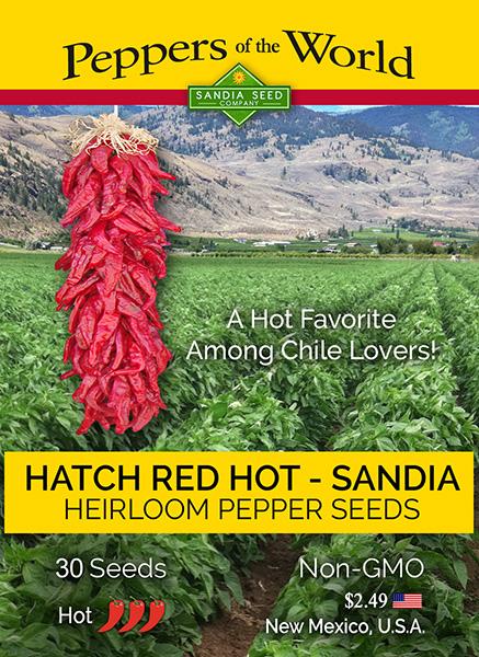 Hatch Red Hot - Sandia Hot Chile Seeds - Lucifer's House of Heat
