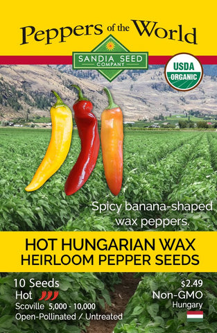 Hot Hungarian Yellow Wax Seeds ORG - Lucifer's House of Heat