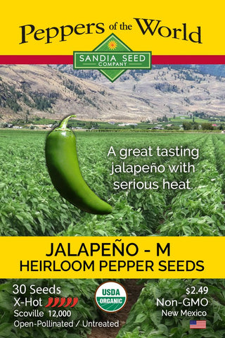 Jalapeño M Pepper Seeds ORG - Lucifer's House of Heat