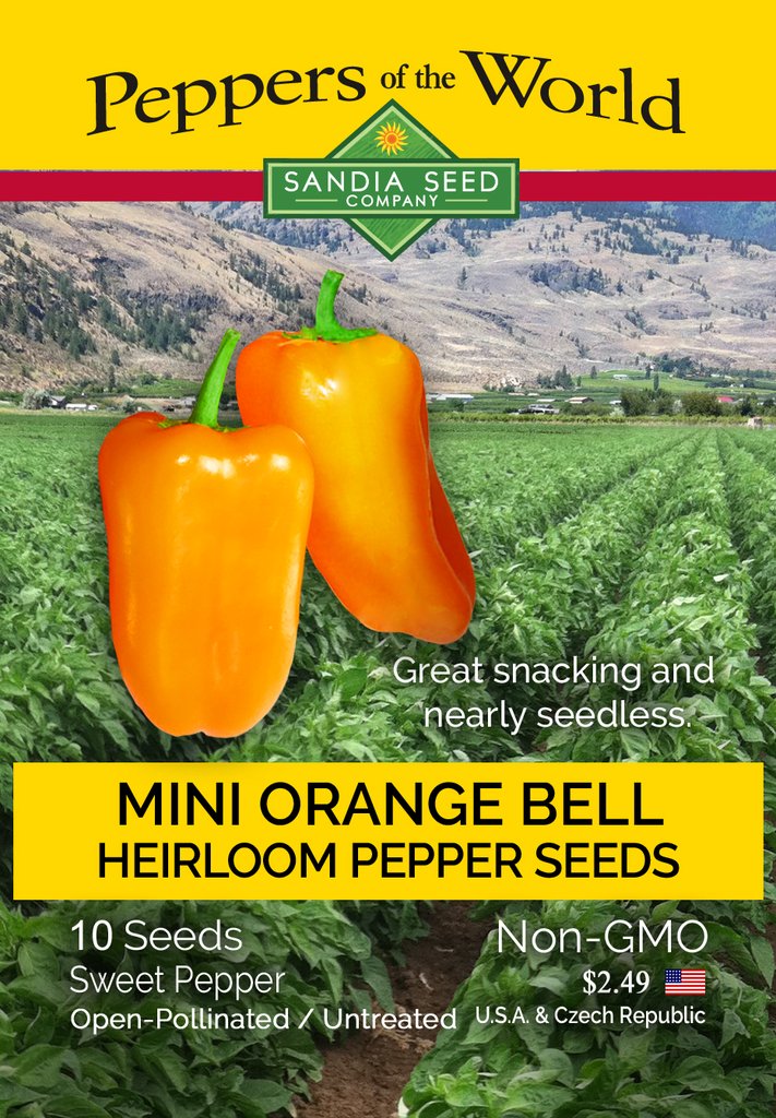 Lunchbox Orange Bell Sweet Pepper Seeds - Lucifer's House of Heat