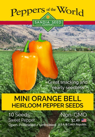 Lunchbox Orange Bell Sweet Pepper Seeds - Lucifer's House of Heat