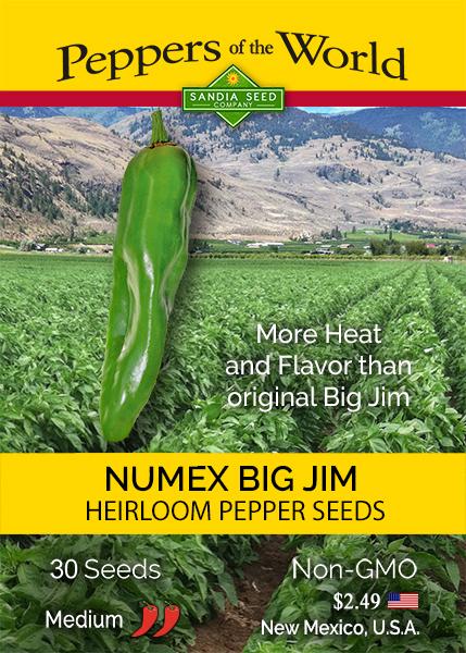 NuMex Big Jim Green Chile Seeds - Lucifer's House of Heat