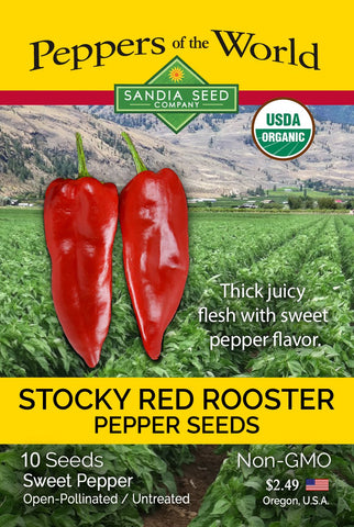 Stocky Red Rooster Pepper Seeds - Lucifer's House of Heat