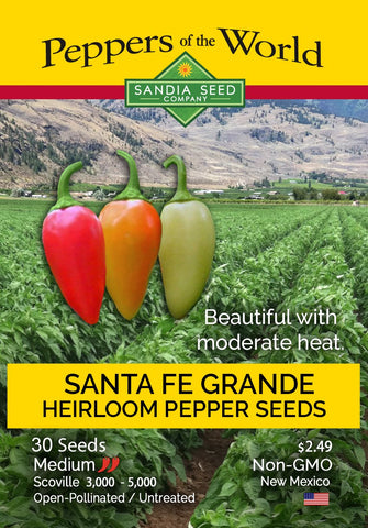 Santa Fe Grande Pepper Seeds - Lucifer's House of Heat