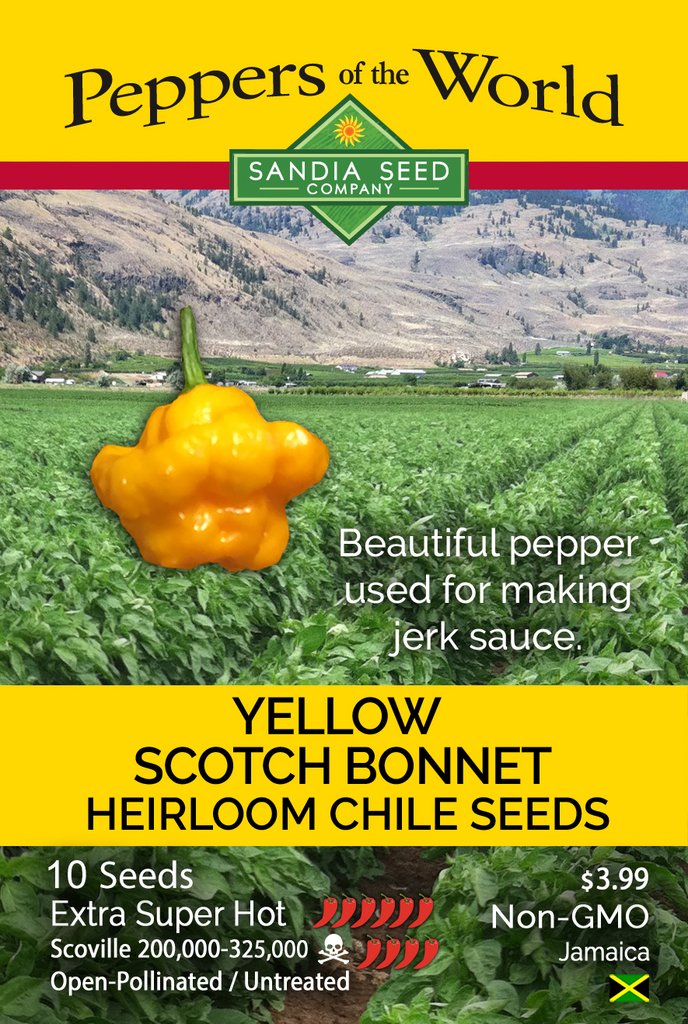 Scotch Bonnet Yellow Pepper Seeds - Lucifer's House of Heat