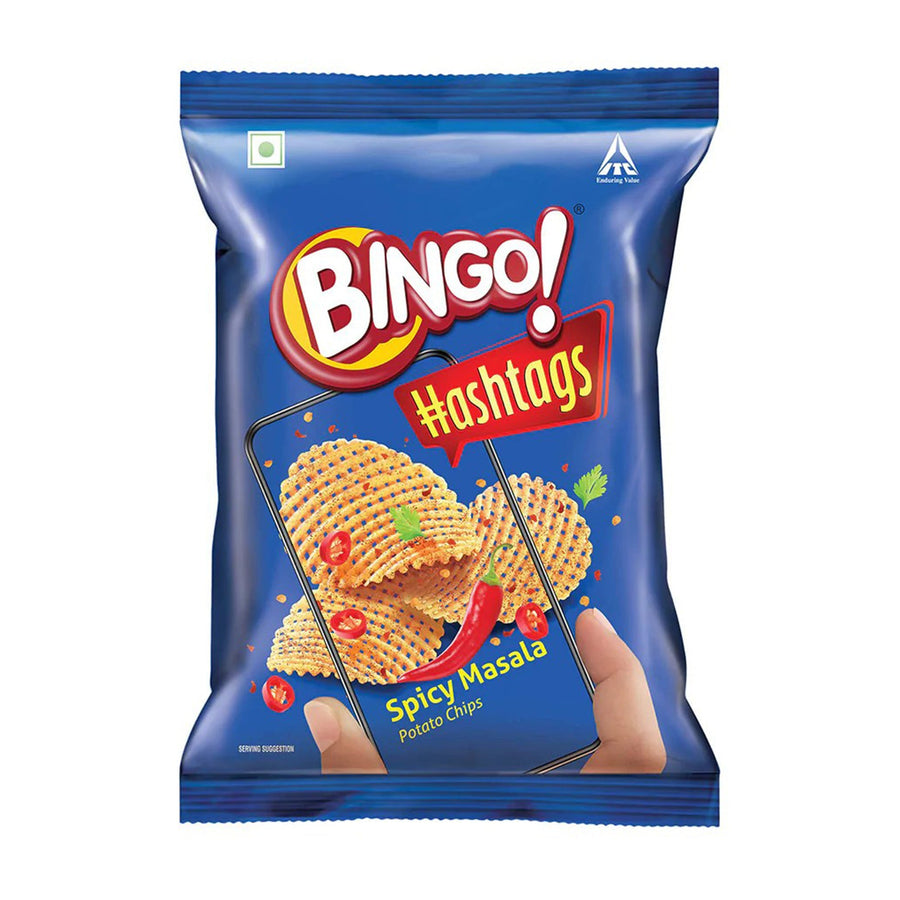 Bingo! Hashtags Spicy Masala Potato Chips (58g) - Lucifer's House of Heat