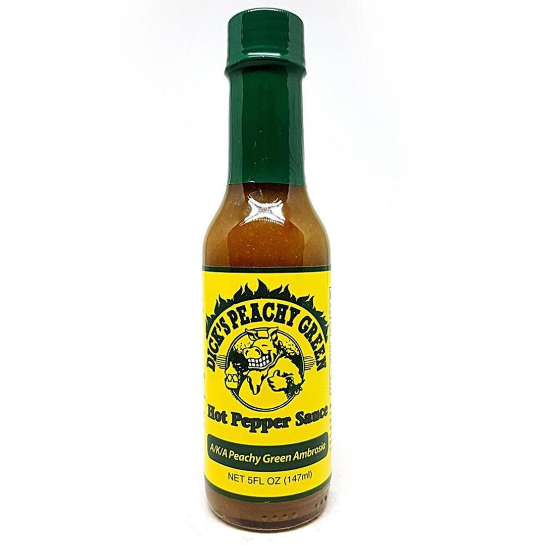 Dick's Peachy Green Hot Pepper Sauce - Lucifer's House of Heat