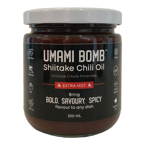 Umami Bomb Shiitake Chili Oil - Extra Hot - Lucifer's House of Heat