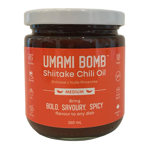 Umami Bomb Shiitake Chili Oil - Medium - Lucifer's House of Heat